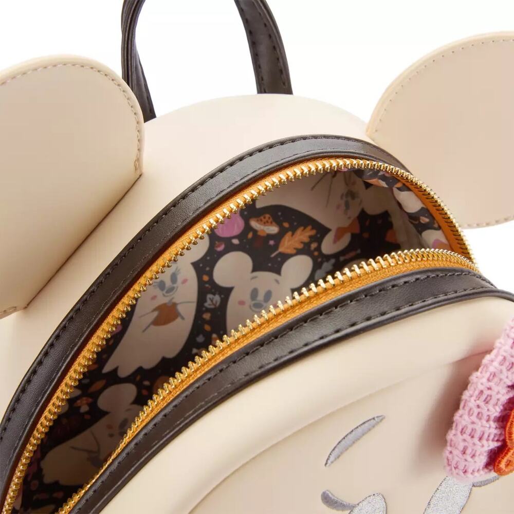 NWT Loungefly Disney Minnie Mouse Cutie Ghost & Cat Mini Backpack - Picture 3 of 4